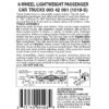 Micro Trains 00342061 (1018S)   N 6-Wheel Passenger Car Trucks w/ adj. couplers Silver 1pr