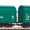 Piko 58255 2-pcs Sliding Tarp Wagon, Mercitalia - Piko Trains