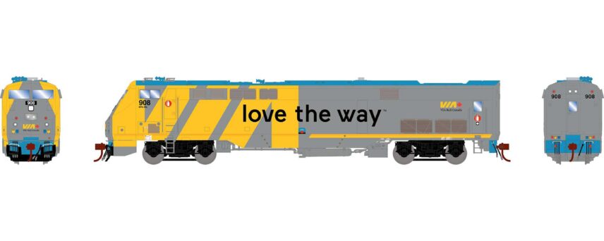 Athearn Genesis 81231   P42DC Locomotive, VIA, Love the Way #908