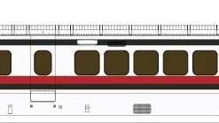 Rapido Trains 203103  UAC TurboTrain Additional Coach: Early Amtrak