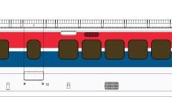 Rapido Trains 203104  UAC TurboTrain Additional Coach: Late Amtrak