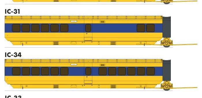 Rapido Trains 203106  UAC TurboTrain Completion Pack, VIA Set #1 #203-226-251 + IC-34 #261