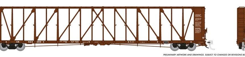 Rapido Trains 174003-2  HO NSC 73' Centerbeam Flatcar, CN #623272