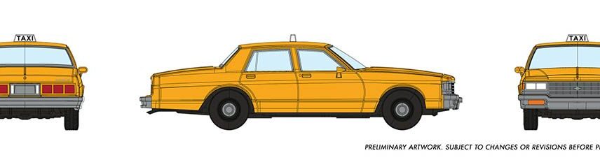 Rapido Trains 800007  Chevrolet Impala Sedan: Taxi
