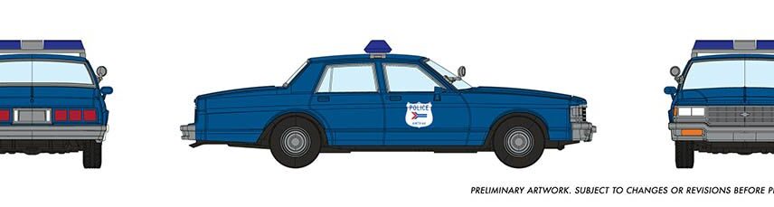 Rapido Trains 800012  Chevrolet Impala Sedan: Amtrak Police