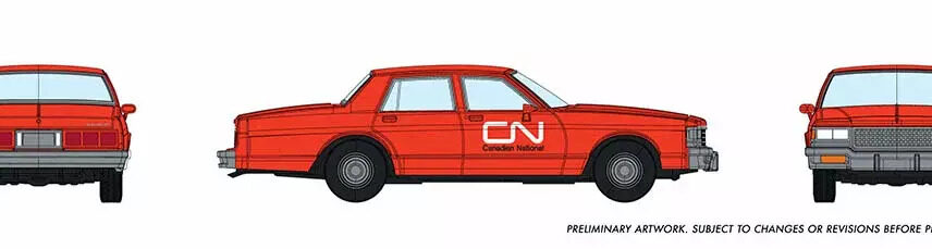Rapido Trains 800014  Chevrolet Impala Sedan: CN Maintenance