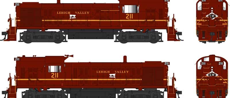 Bowser 25245  RS-3 Hammerhead, Lehigh Valley #211 Tuscan