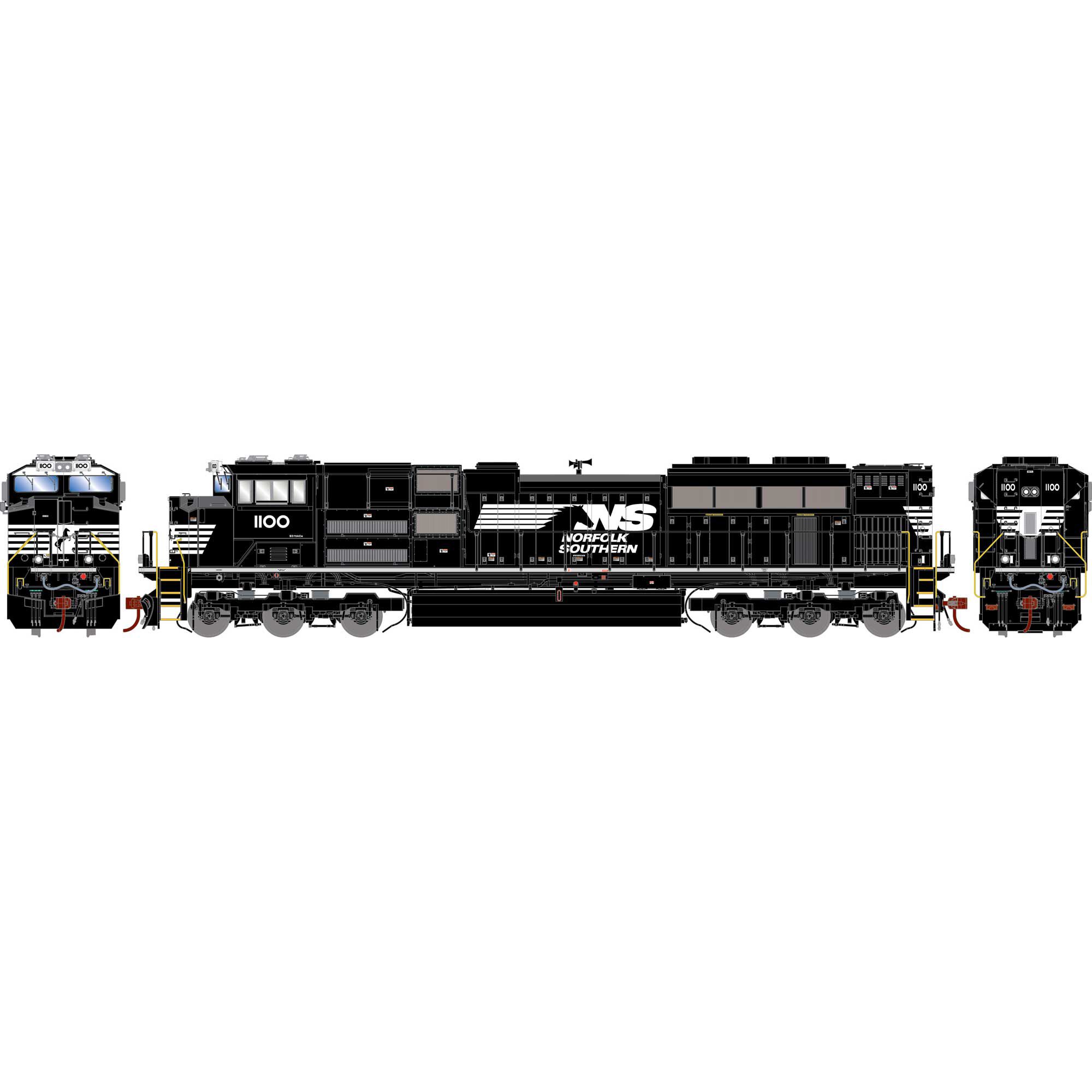 Athearn Genesis 75737   HO SD70ACe Locomotive, NS #1100