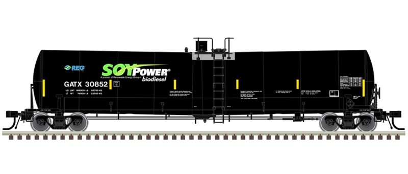 Atlas 50006181  Trinity 25,500 Gallon Tank Car, GATX #30829