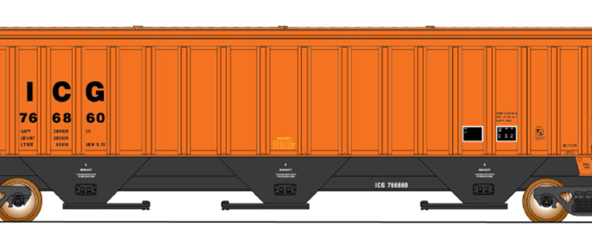 InterMountain Railway 453121-01  4750 Cu. Ft. 3-Bay Covered Hopper, ICG #766710