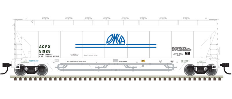 Atlas 50006079   Pressureaide Covered Hopper, OMYA #51066