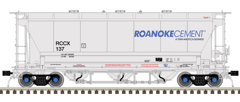 Atlas 50006210  3230 Covered Hopper, RCCX #137