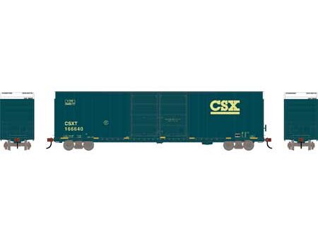 Athearn 90570  FMC 60' DD/SS Hi-Cube Box Car, CSX #166640