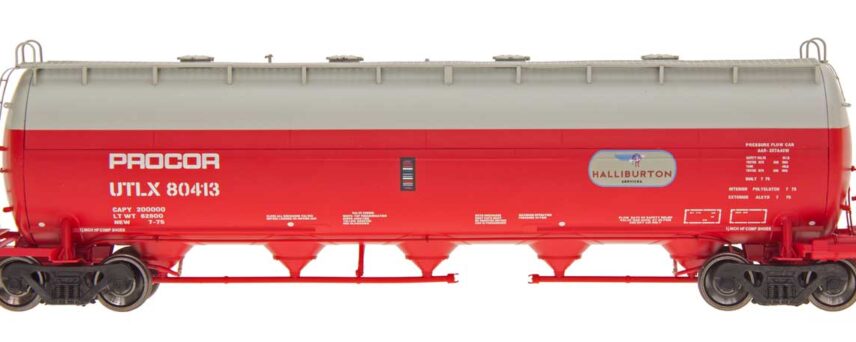 InterMountain Railway 48903-12  Procor Pressure Flow Hoppers, Halliburton #80411