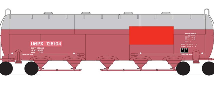 InterMountain Railway 48910-01  Procor Pressure Flow Hoppers, UNPX ex-Halliburton #126104