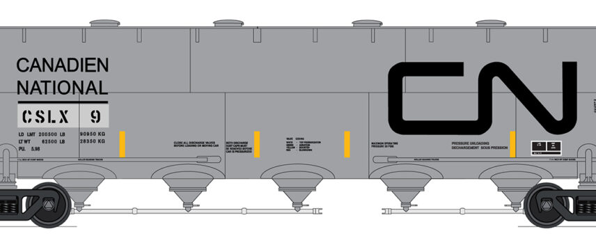 InterMountain Railway 48912-01  Procor Pressure Flow Hoppers, Holcim Canada Inc.	 #9