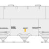 Walthers Mainline 5915   HO 53' GSC Bulkhead Flatcar, Soo Line #5945
