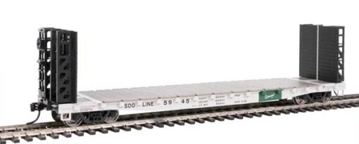 Walthers Mainline 5915   HO 53' GSC Bulkhead Flatcar, Soo Line #5945