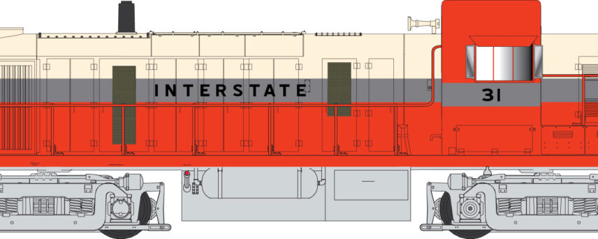 Bowser 25281  Alco RS-3, Interstate #31