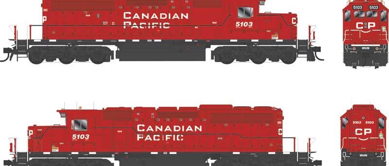 Bowser 25303  SD40-3, CP  (Two Operating Beacons on the Roof) #5103