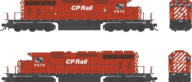 Bowser 25311  SD40-2, CP No multi mark #5670