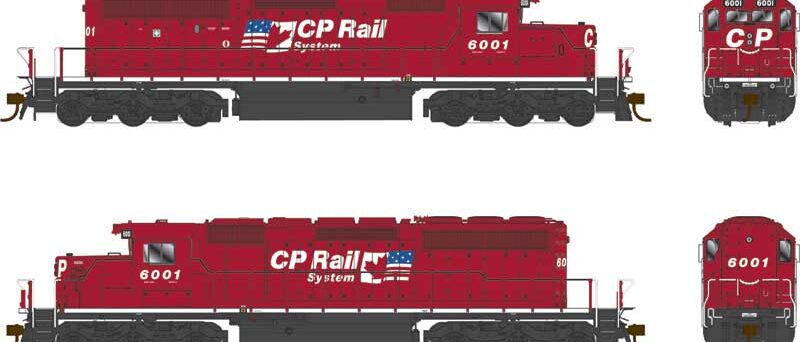 Bowser 25327  SD40-2, CP Dual Flags #5958
