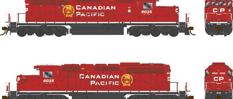 Bowser 25331  SD40-2, CP rebuilt #6025