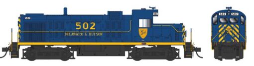 Bowser 25368  Alco RS3-M “Chop Nose”, D&H Blue #502 (DCC/Sound)