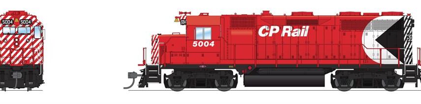 Broadway Limited Imports  7538 EMD GP35, CP Multimark w/ 5" Stripes (DCC/Sound) #5004