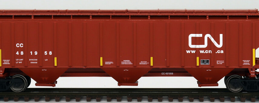 InterMountain Railway 653114-05  4750 Cubic Foot Rib-Sided 3-Bay Hopper, CN #491958