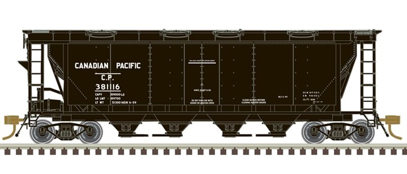 Atlas 20007167  Slab Side Covered Hopper, Canadian Pacific #381260