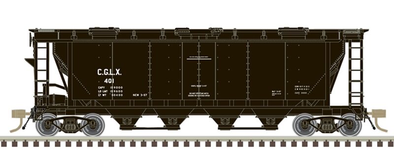 Atlas 20007151  Slab Side Covered Hopper, CGLX #401