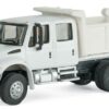 Walthers SceneMaster 11636  International 4300 Crew-Cab Dump Truck, White with Utility Company