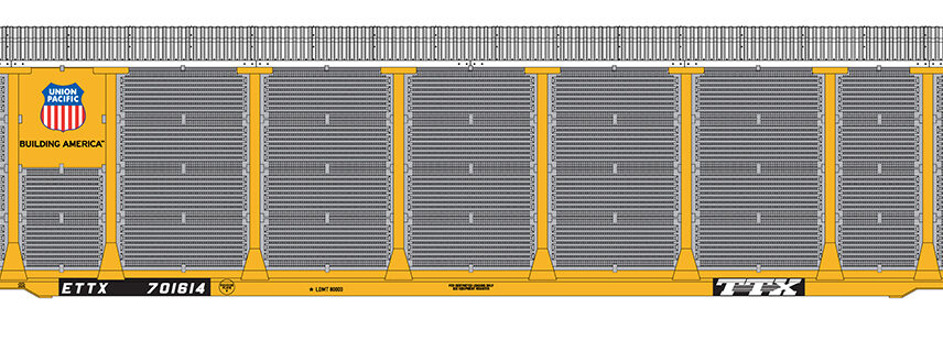 InterMountain Railway 482108-01  Tri-Level Auto Rack, Union Pacific - Building America #701203