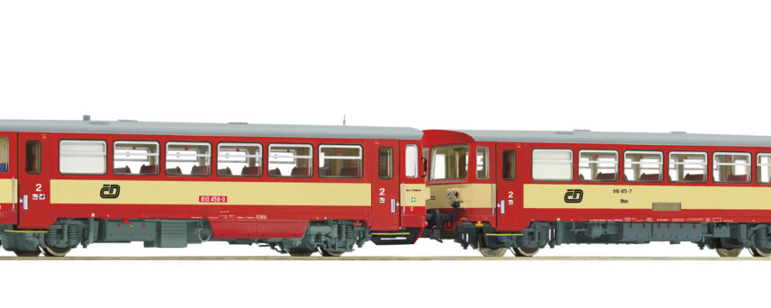 Roco 70377  Diesel railcar 810 458-0 with trailer, CD (DCC/Sound)