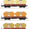 Roco 77004   3 piece set: Silo wagons, CSD