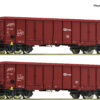 Roco 77045  2-piece set: Open goods wagons, CD