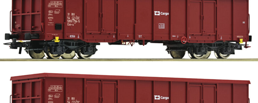 Roco 77045  2-piece set: Open goods wagons, CD