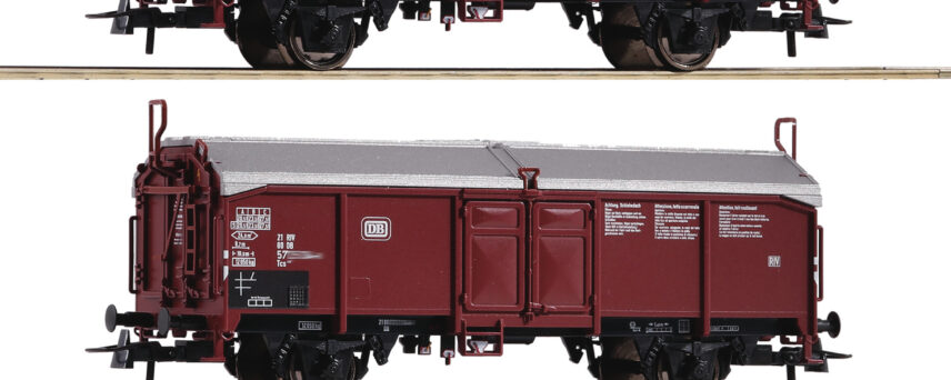 Roco 77050  3-piece set: Sliding roof wagons, DB