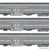 Rapido Trains 145007  Gallery Commuter Car: Metra - BNSF: Set #1 (Cab: 811 Coaches: 748, 765)