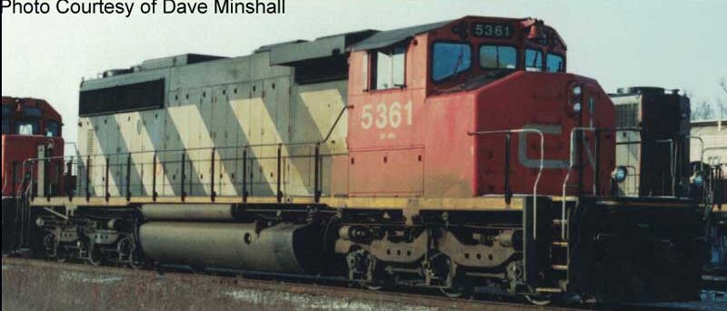 Bowser 25399  GMD SD40-2W, Non Dynamic Sergeant Stripes CN #5357
