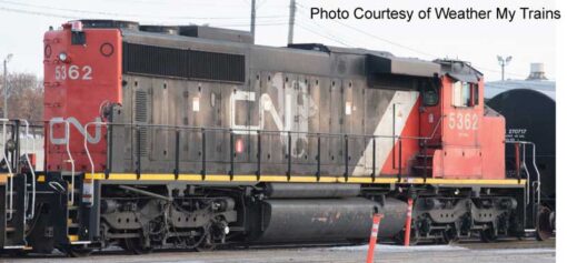 Bowser 25404  GMD SD40-2W, Non Dynamic CNNA Map Scheme #5362 (DCC/Sound)