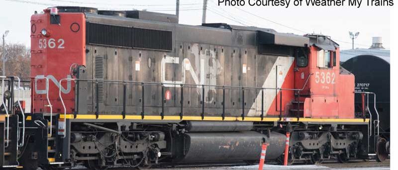 Bowser 25403  GMD SD40-2W, Non Dynamic CNNA Map Scheme #5362