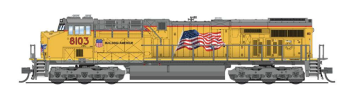 Broadway Limited Imports 7303 GE ES44AC, UP #8103, "Building America" (DCC/Sound)
