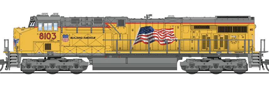 Broadway Limited Imports 7303 GE ES44AC, UP #8103, "Building America" (DCC/Sound)