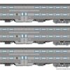 Rapido Trains 145001  Gallery Commuter Car: Burlington Northern: Set #1 (Cab: 791 Coaches: 728, 746)