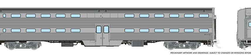Rapido Trains 145099  Gallery Commuter Car: Coach: Painted, Unlettered