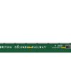 Rapido Trains 147008-6  Marine Industries Bulkhead Flatcar: BNSF Railway (Mineral Brown) #545725