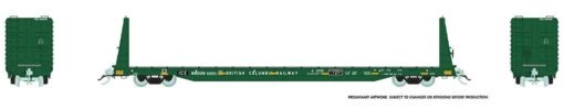 Rapido Trains 147010-1  Marine Industries Bulkhead Flatcar: Iowa Chicago & Eastern (ex BC Patch) #66004