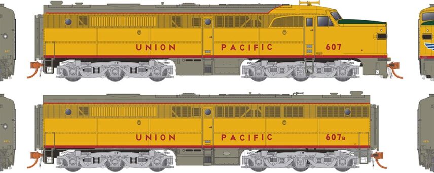 Rapido Trains 23066  PA-1 + PB-1, Union Pacific: #607 + 607B